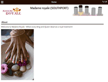 Tablet Screenshot of madameroyalespa.com